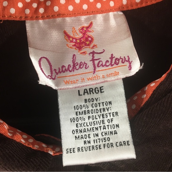 Quacker Factory Fall embroidered Shirt - Picture 2 of 4